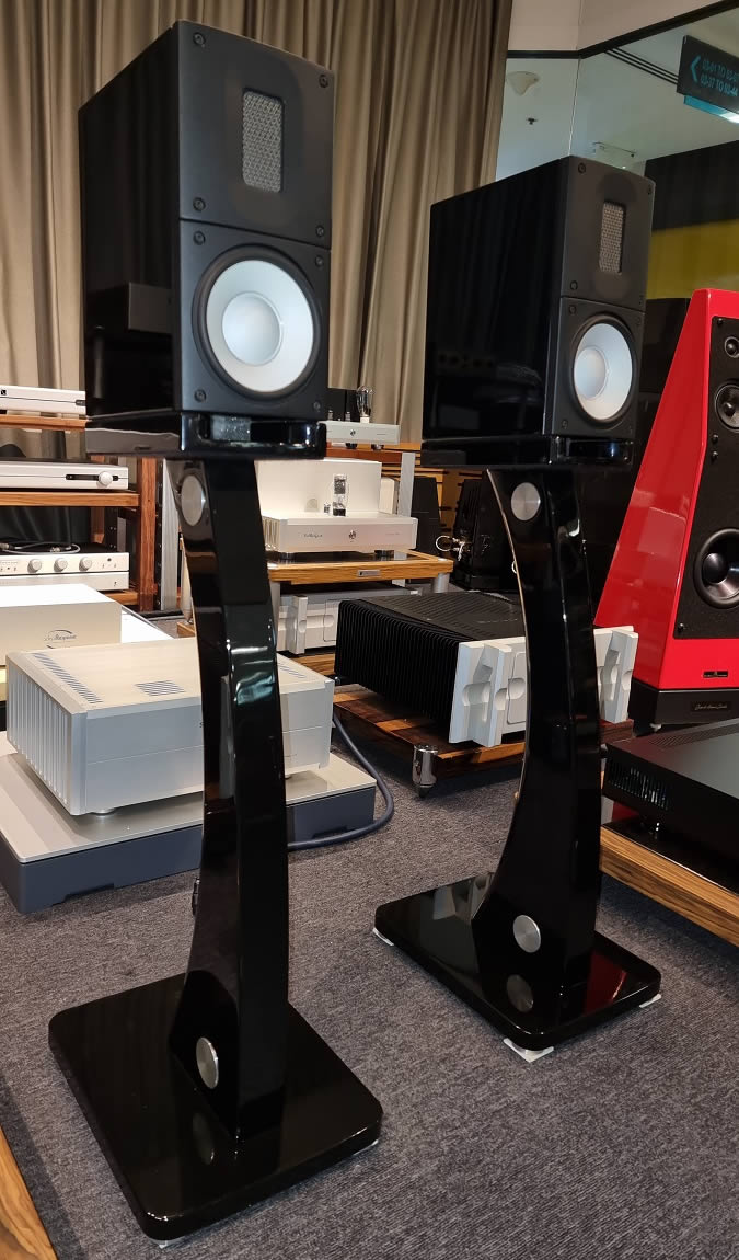 Raidho X-1 with matching stands 